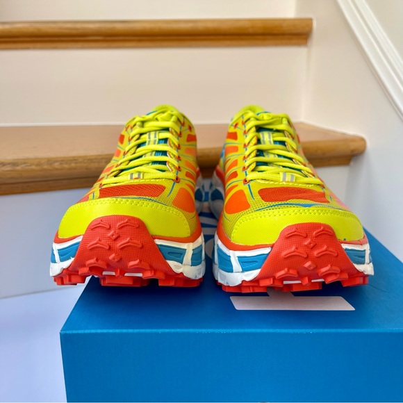 NWT Hoka Mafate Speed 2 Running Shoes Unisex Trail in Flame / Evening Primrose - Picture 13 of 16